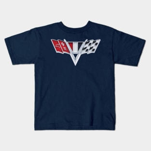 Chevy Flag Fender Eblem Kids T-Shirt